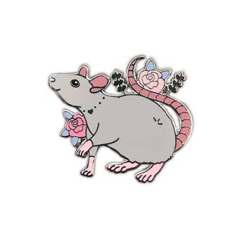 Grey Rat Pin