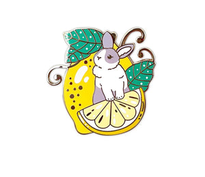 Bunny On A Lemon Pin