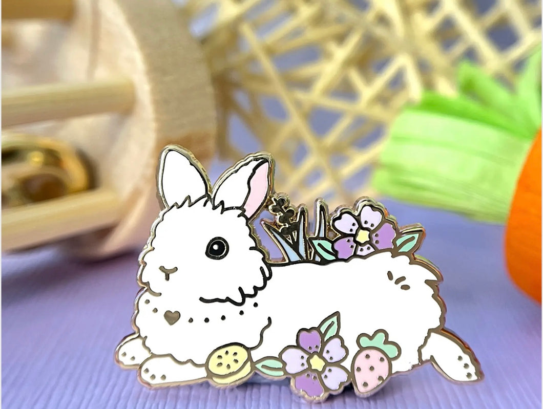 Lionhead rabbit pin