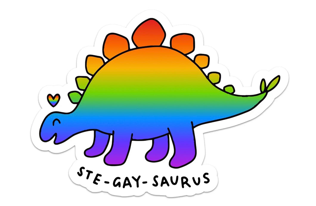 “Ste-GAY-saurus” sticker