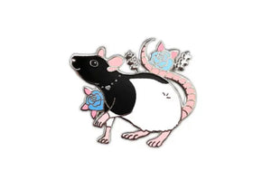 Black Sable Rat Pin