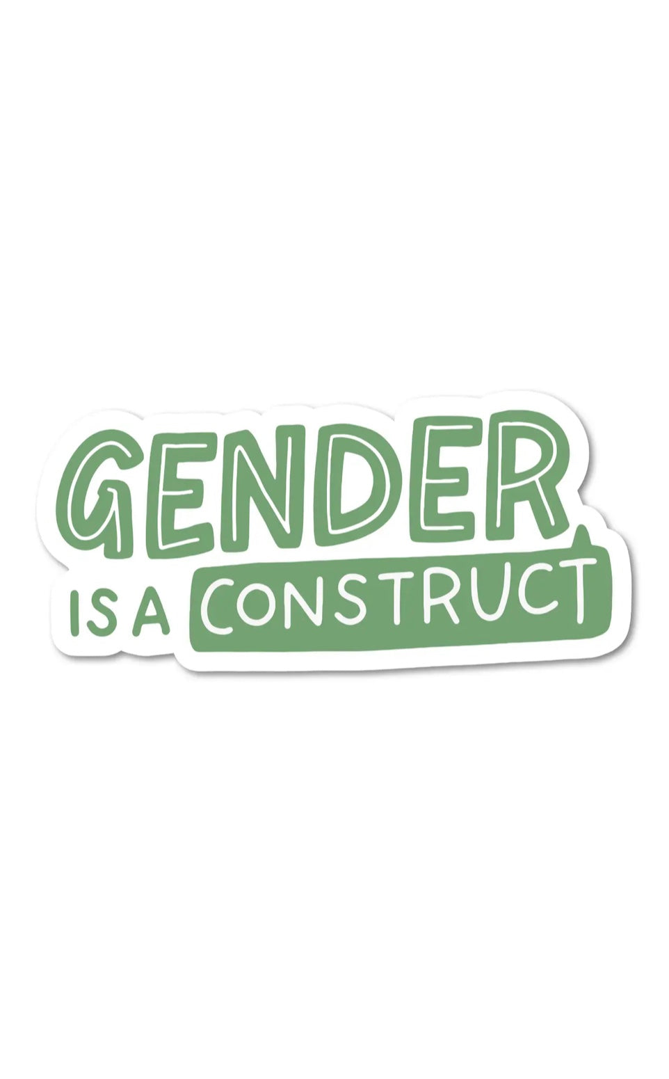 “Gender Is A Construct” Sticker